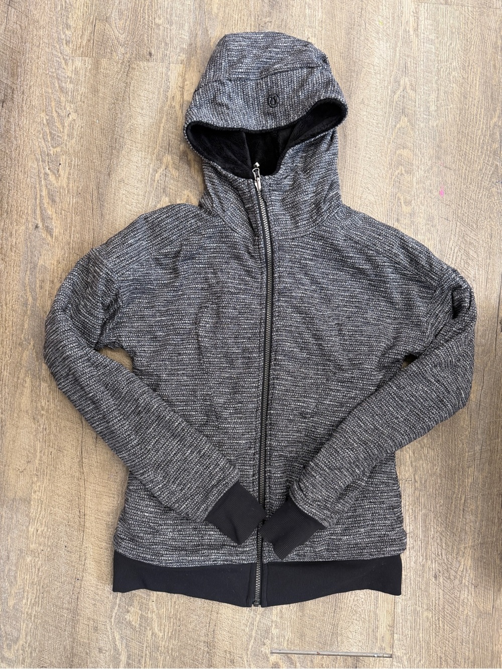 lululemon athletica Heathered Charcoal Full-Zip Hoodie